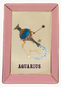 Taca dekoracyjna z porcelany kostnej Aquarius