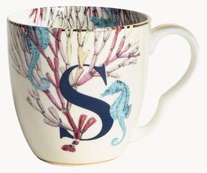 Kubek z porcelany kostnej Seahorse