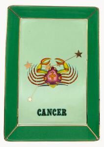 Taca dekoracyjna z porcelany kostnej Cancer