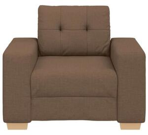 Fotel, brÄ zowy, 100x78x80 cm, obity tkaninÄ