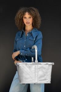 Koszyk CARRYBAG, silver crackle