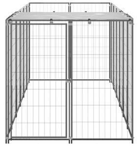 Kojec dla psa, czarny, 330x110x110 cm, stalowy