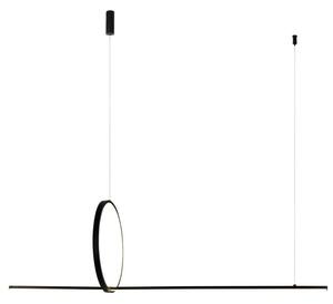 Lampa wisząca LED Azzardo Pelle 30W czarna – 3-stopniowe ściemnianie, nowoczesny design AZ5756