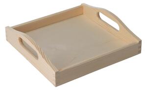 ČistéDřevo Taca do serwowania drewniana 24 × 24 cm