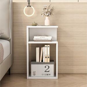 Szafka nocna stolik loft biała do sypialni salonu nowoczesna 50 cm