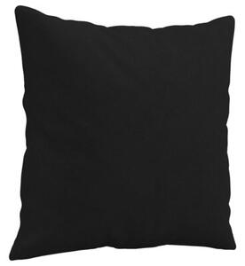 Sofa 2-osobowa z poduszkami, czarna, 120 cm, mikrofibra
