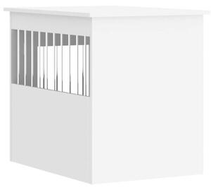 Kojec dla psa, biały, 55x75x65 cm, materiał drewnopochodny