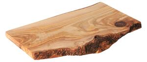 ČistéDřevo Rustykalna deska do krojenia z drewna oliwnego 35 cm