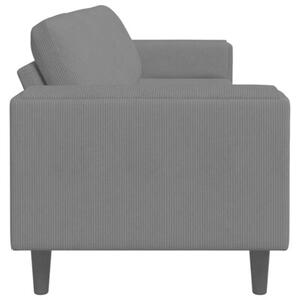 Nowoczesna sofa sztruksowa w ciemnoszarym kolorze - elegancki wybÃ³r do salonu
