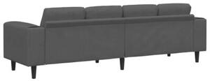 Nowoczesna sofa sztruksowa w ciemnoszarym kolorze - elegancki wybÃ³r do salonu