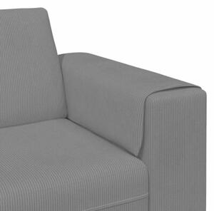 Nowoczesna sofa sztruksowa w ciemnoszarym kolorze - elegancki wybÃ³r do salonu