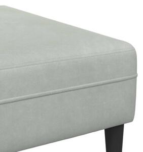 Nowoczesna sofa do salonu w kolorze jasnoszarym z poduszkami z pianki i poliesterowymi podÅokietnikami, idealna dla 4 osÃ³b