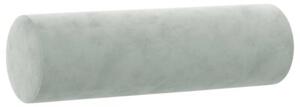 Sofa 3-osobowa z poduszkami, jasnoszara, 180 cm, aksamit