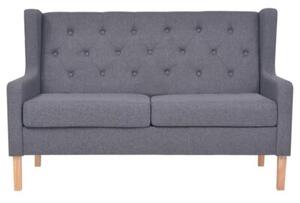 Sofa 2-osobowa tapicerowana tkaninÄ , szara