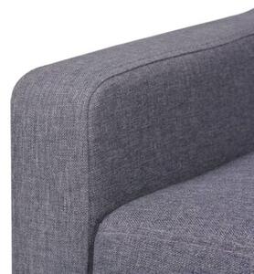 Sofa 2-osobowa tapicerowana tkaninÄ , szara