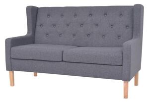 Sofa 2-osobowa tapicerowana tkaninÄ , szara