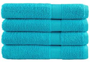 Ręczniki premium solund 4 szt. turkusowe, 100x200 cm, 600 g/cm²