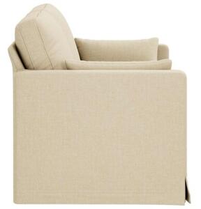 Nowoczesna sofa moduÅowa w kremowym kolorze z metalowÄ ramÄ