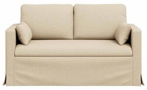 Nowoczesna sofa moduÅowa w kremowym kolorze z metalowÄ ramÄ