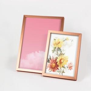 Ramka na zdjęcia 21x30 cm rama MDF ramki do zdjęć A4 kolor miedziany FRAMAI®