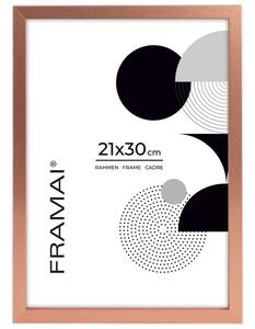 Ramka na zdjęcia 21x30 cm rama MDF ramki do zdjęć A4 kolor miedziany FRAMAI®