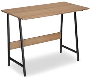 Industrialne biurko z metalowym stelażem modern oak - Eftor
