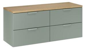 Zestaw mebli łazienkowych 120cm z blatem Aster Green