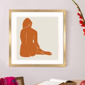 Złota ramka na zdjęcia w rozmiarze 50x50 cm FRAMAI®