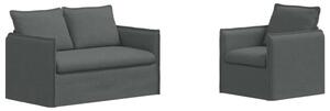 ModuÅowa kanapa nowoczesna w kolorze ciemnoszarym z ergonomicznym designem