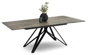 Marmurowy stół rozkładany 180-240 czarny marmur noir desir venosa
