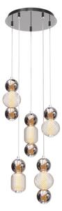 Nowoczesna designerska pionowa lampa wisząca szklane kule Maytoni MOD273PL-L80CH3K Drop LED 80W 3000K 43cm
