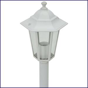Zestaw 6 białych niskich lamp do ogrodu - A467-Banero