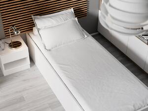 Łóżko BELLA 90x200 cm, białe Stelaż: Ze stelażem listwowym rolowanym, Materac: Bez materaca