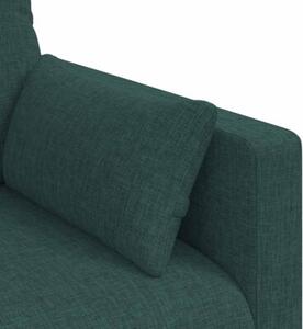 Nowoczesna sofa moduÅowa w ciemnej zieleni z metalowÄ ramÄ