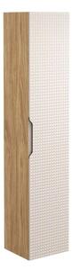 Szafka łazienkowa LUXOR BEIGE 80-01-1D 35cm dąb olejowany/beżowa