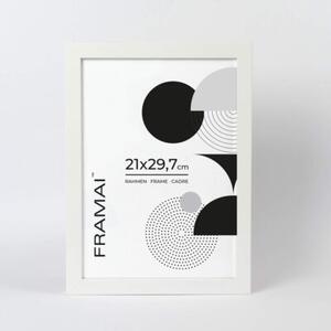 Biała ramka na zdjęcia w rozmiarze 21x29,7 cm FRAMAI®