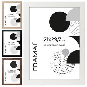Biała ramka na zdjęcia w rozmiarze 21x29,7 cm FRAMAI®