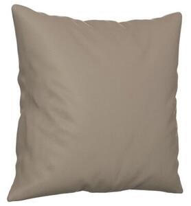 Sofa 2-osobowa z poduszkami, kolor taupe, 140 cm, mikrofibra