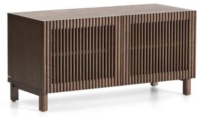 Ciemnobrązowa szafka na buty w dekorze jesionu 98x50x43 cm Beyla – Kave Home