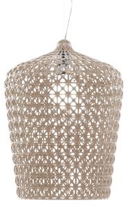Lampa Wisząca Kartell, Kabuki, szary, salon, tworzywo sztuczne, design