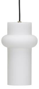 Lampa Wisząca Hübsch, Pilule Up, ściemnialny, biały, salon, szkło, skandynawski