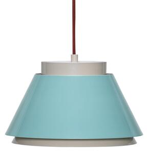 Lampa Wisząca Hübsch, Remi, ściemnialny, niebieski, salon, metal, skandynawski