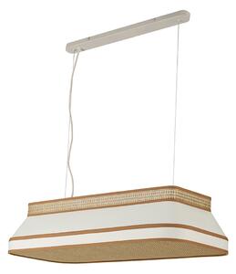 Lampa Wisząca MARKET SET, Square, ściemnialny, beżowy, jadalnia, tkanina | tekstylia, design