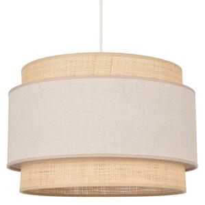 Lampa Wisząca COREP, Milo, ściemnialny, beżowy, salon, tkanina | tekstylia