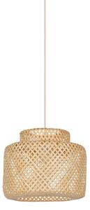 Lampa Wisząca COREP, Makassar, ściemnialny, beżowy, salon, bambus