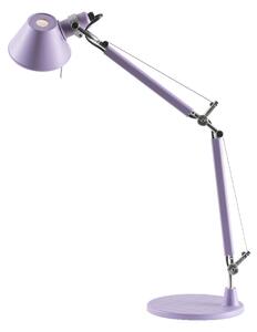 Lampa Stołowa Artemide, Tolomeo Micro, fioletowy, gabinet | pracownia, metal, design