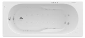 Roca Genova wanna prostokątna 160x70 cm z hydromasażem Effects Gold biała A24T361000