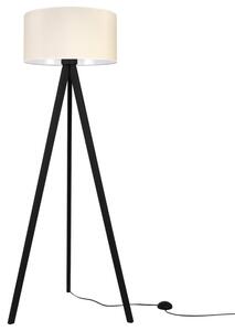 Lampa podłogowa trójnóg czarny Light Home LH Gaja 1xE27 44cm abażur walec kremowy