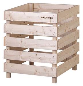 ATMOWOOD Kompostownik drewniany 60 × 60 × 70 cm