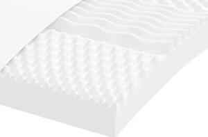 Sofa rozsuwana z materacami, ciemnoszara, 80x200 cm, aksamit